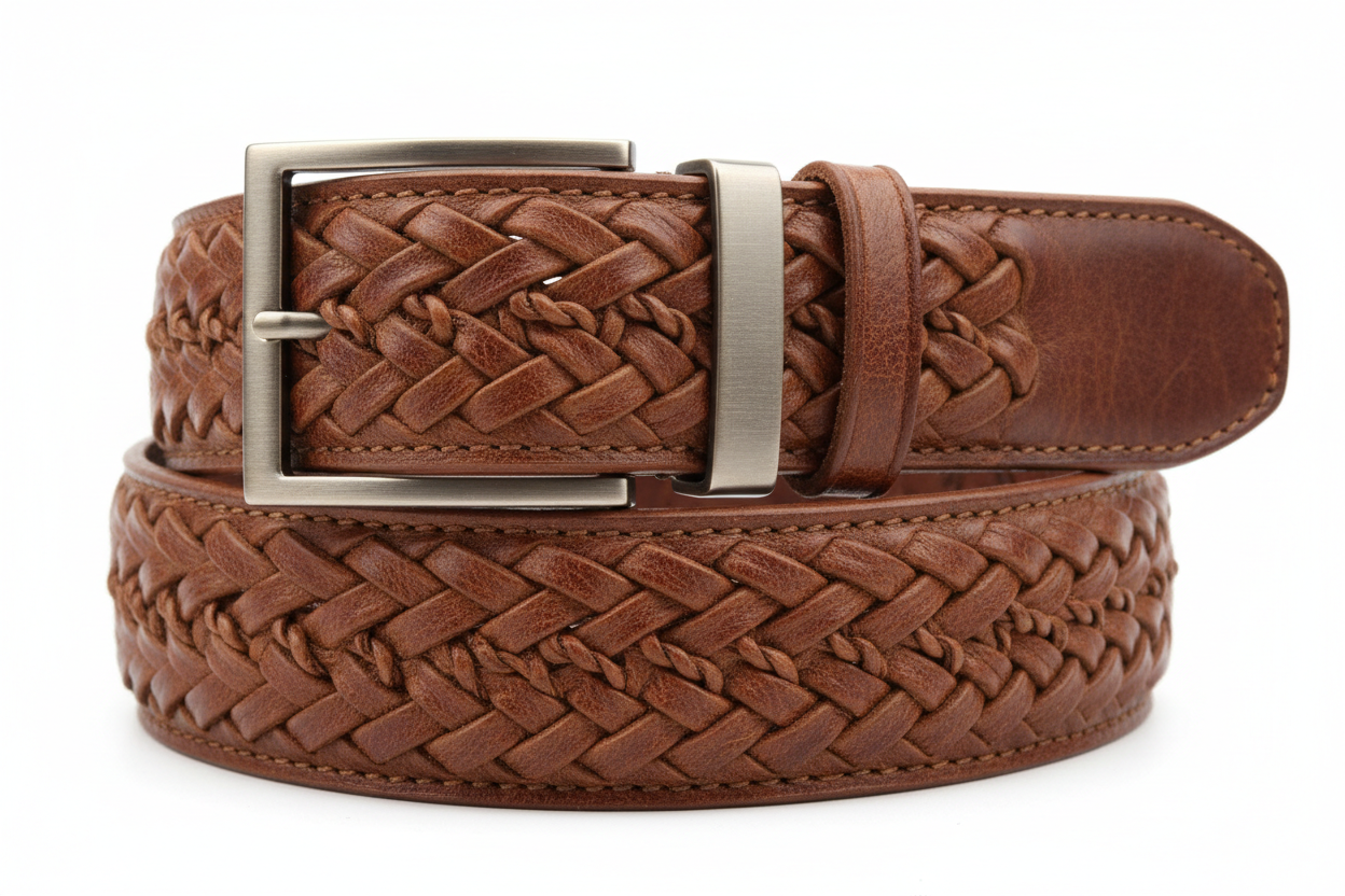 Braided Leather Belt