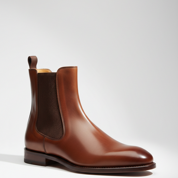 Midnight Leather Chelsea Boot