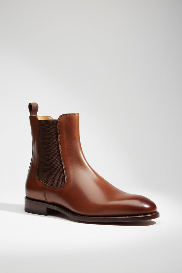 Midnight Leather Chelsea Boot