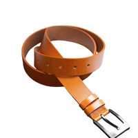 Full-Grain Leather Belt (Brown)