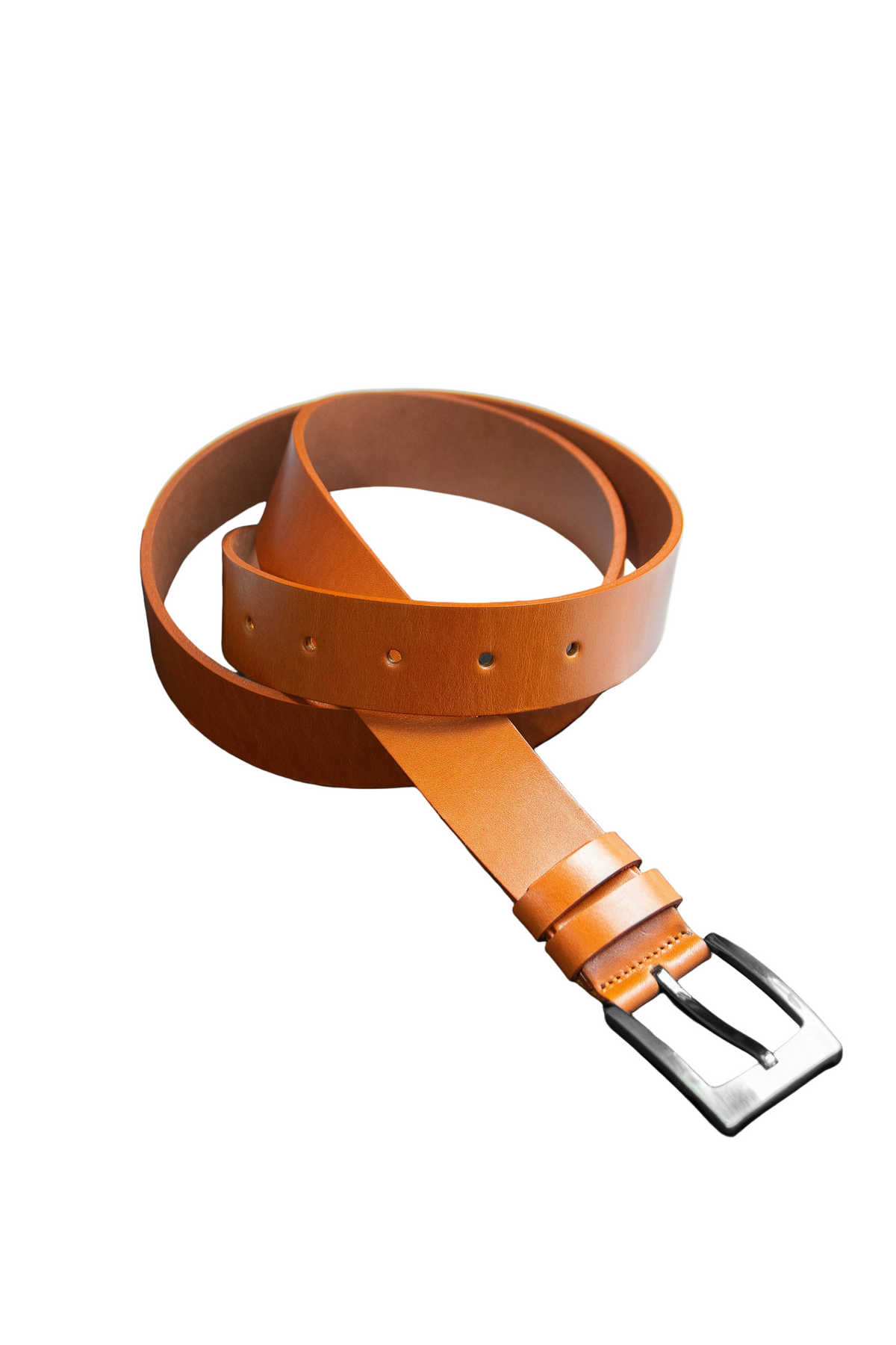 Full-Grain Leather Belt (Brown)