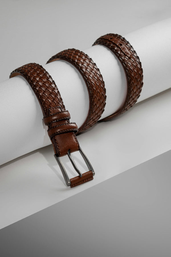 Braided Leather Belt